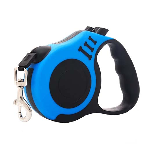 تصویر  بند قلاده سگ و گربه طول 3 متری آبی