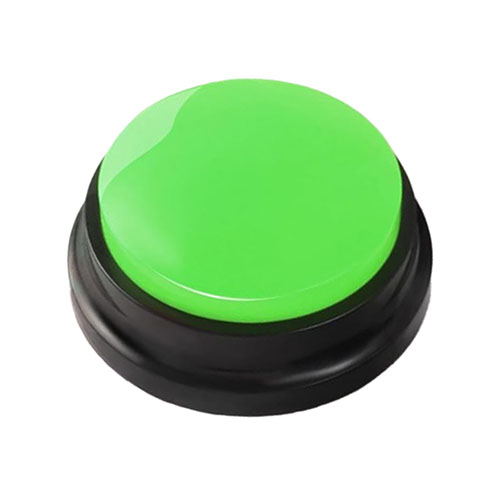 تصویر  دکمه صحبت آموزشی سگ و گربه قابل ضبط صدا سبز