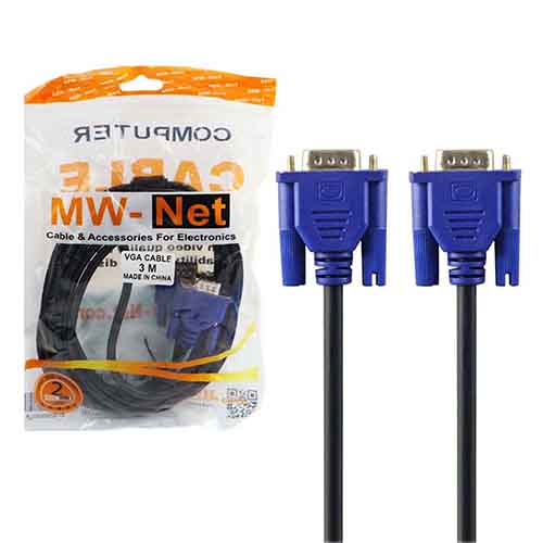 تصویر  کابل VGA ام دبلیو نت طول 3 متر