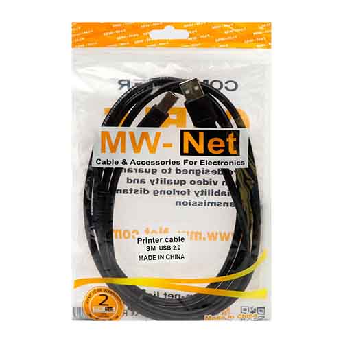 تصویر  کابل پرینتر ام دبلیو نت طول 3 متر