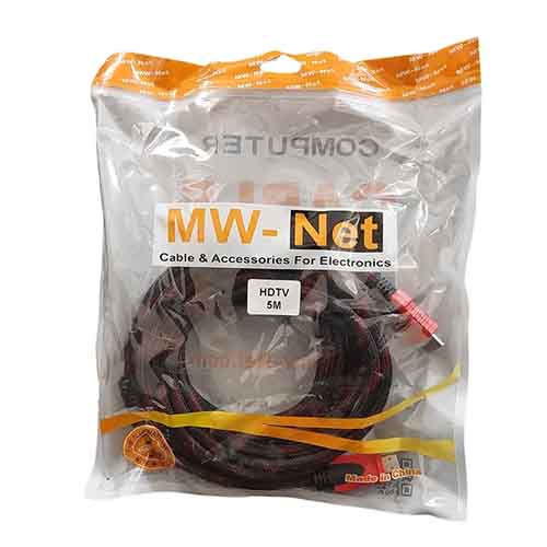 تصویر  کابل HDMI ام دبلیو نت طول 5 متر