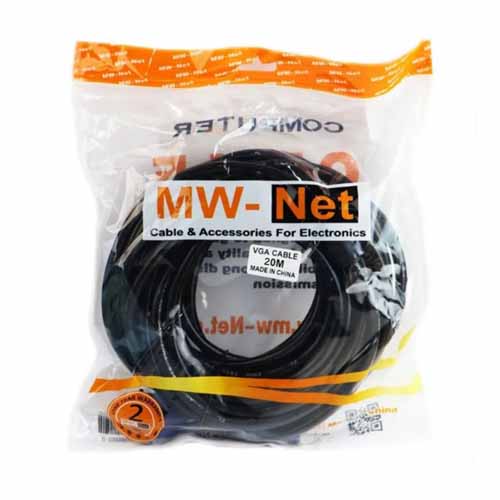 تصویر  کابل VGA ام دبلیو نت طول 20 متر