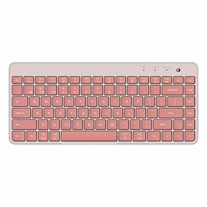 تصویر  کیبورد بی سیم دو حالته شیائومی مدل XMBXJP01YM صورتی