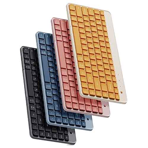 تصویر  کیبورد بی سیم دو حالته شیائومی مدل XMBXJP01YM صورتی