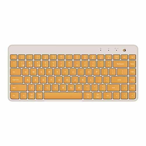 تصویر  کیبورد بی سیم دو حالته شیائومی مدل XMBXJP01YM زرد