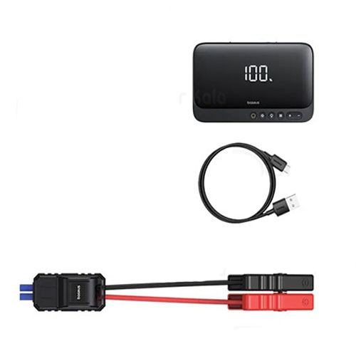 تصویر  پاوربانک و جامپ استارتر خودرو چند کاره بیسوس مدل BS-CH013