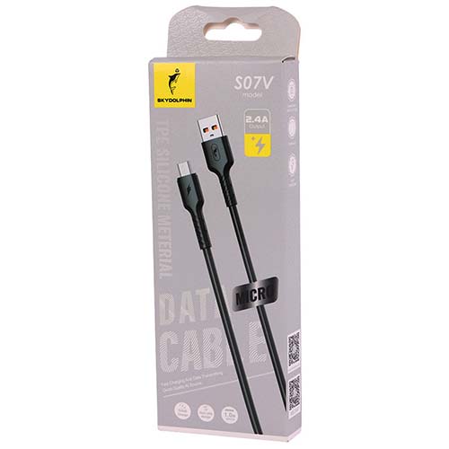 تصویر  کابل شارژ USB به MicroUSB اسکای دلفین مدل S07V