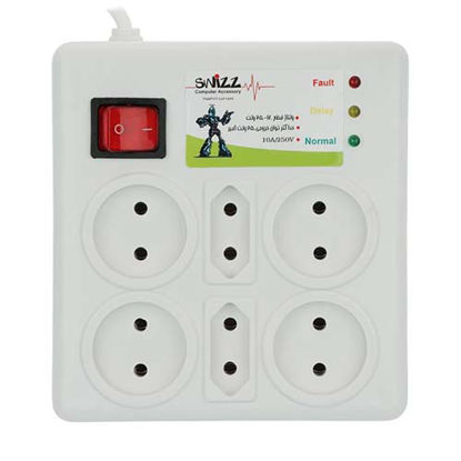 تصویر  محافظ برق 6 خانه سویز مدل SWP-1983 طول 2.5 متر