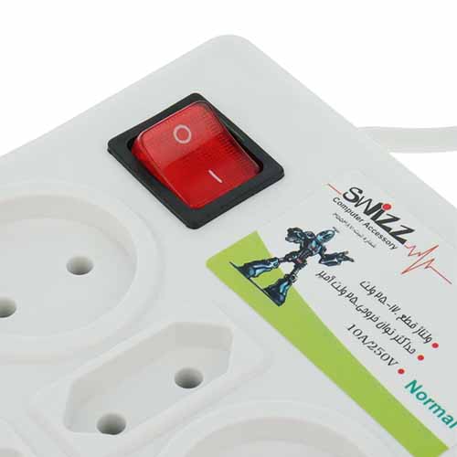 تصویر  محافظ برق 6 خانه سویز مدل SWP-1983 طول 2.5 متر