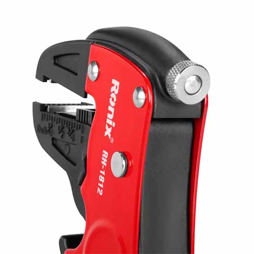 تصویر  انبر سیم لخت کن کلاغی رونیکس مدل 1812