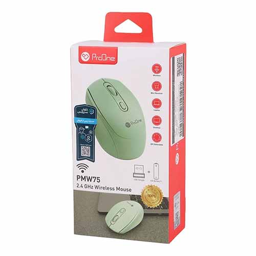 تصویر  ماوس بی سیم پرووان مدل PMW75 آبی