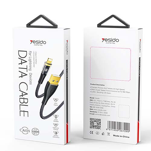 تصویر  کابل USB به لایتنینگ یسیدو مدل CA104