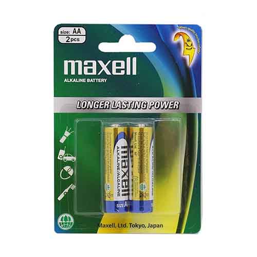 تصویر  باتری قلمی مکسل مدل آلکالاین بسته 2 عددی