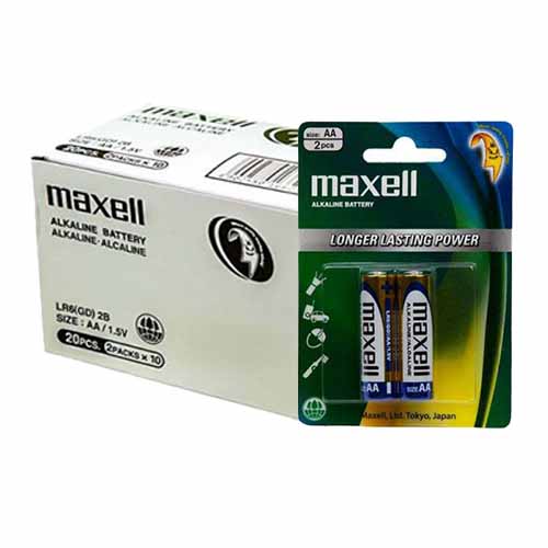 تصویر  باتری قلمی مکسل مدل آلکالاین بسته 20 عددی