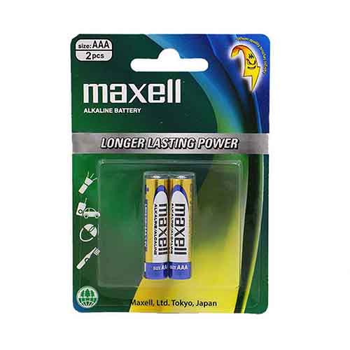 تصویر  باتری نیم قلم مکسل مدل آلکالاین بسته 20 عددی