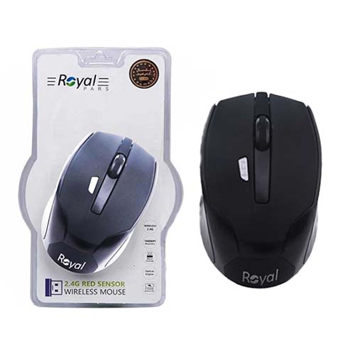 تصویر  ماوس بی سیم رویال مدل MW-217 مشکی