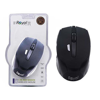 تصویر  ماوس بی سیم رویال مدل MW-217 مشکی