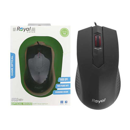 تصویر  ماوس با سیم رویال مدل 262 رنگ مشکی