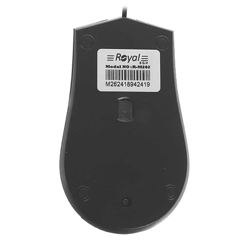 تصویر  ماوس با سیم رویال مدل 262 رنگ مشکی