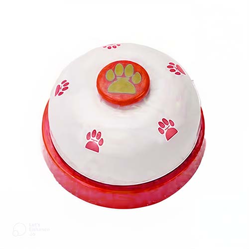 تصویر  زنگ آموزشی سگ و گربه بایو موزارا سایز بزرگ قرمز