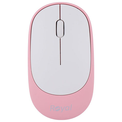 تصویر  ست کیبورد و ماوس بی سیم رویال مدل KM-810 صورتی