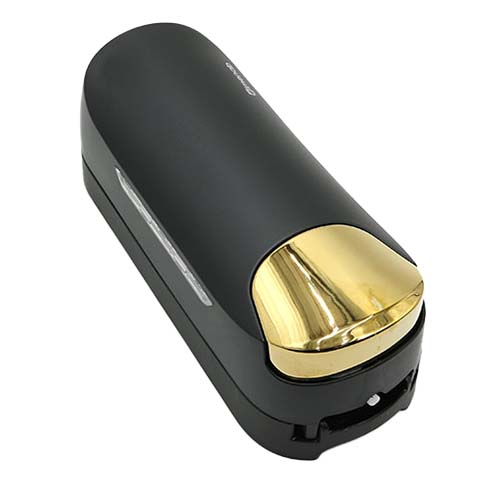 تصویر  پمپ مایع دستشویی سارودی (ایمن آب) مدل ایما مشکی طلایی