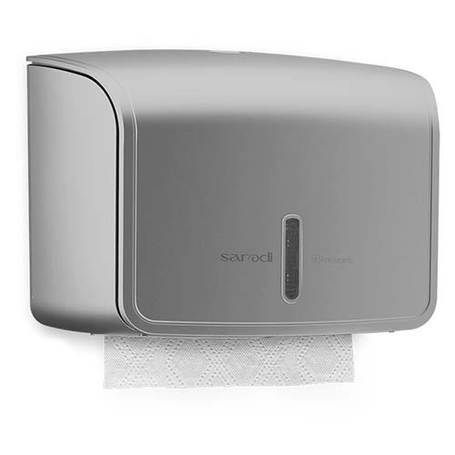 تصویر  جا دستمال کاغذی سارودی (ایمن آب) مدل ورونا تیتانیوم