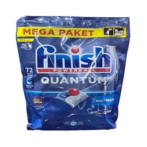 تصویر  قرص ماشین ظرفشویی فینیش کوآنتوم بسته 72 عددی