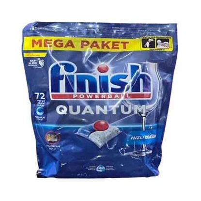 تصویر  قرص ماشین ظرفشویی فینیش کوآنتوم بسته 72 عددی