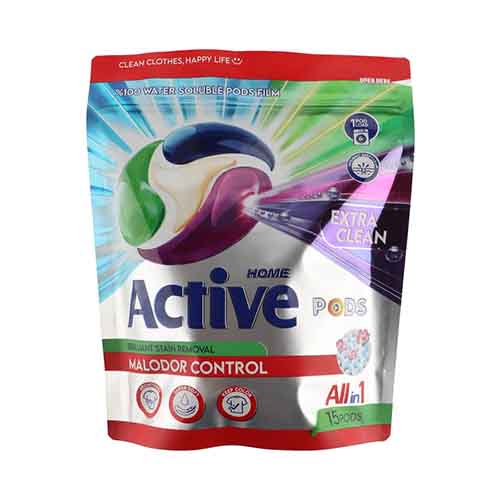 تصویر  پاد ماشین لباسشویی اکتیو مدل All in 1 بسته 15 عددی