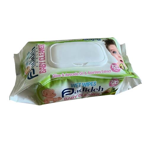 تصویر  دستمال مرطوب کودک پدیده زیتون و آووکادو بسته 120 عددی