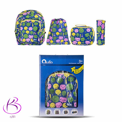 تصویر  پک کوله پشتی کوییلو طرح اشکال فانتزی