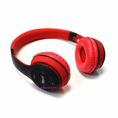 تصویر  هدفون رویال قرمز مدل ROYAL wireless Headphone RH-812