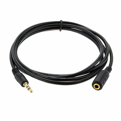 تصویر  کابل افزایش طول aux یک و نیم متری