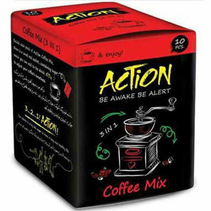 تصویر  کافی میکس اکشن مدل 3in1  بسته 10 عددی