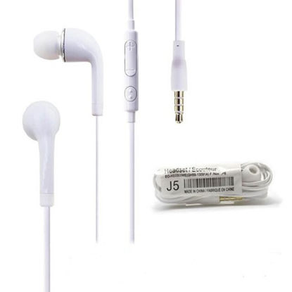 تصویر  هندزفری سامسونگ J5 رنگ سفید