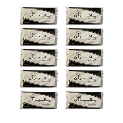 تصویر  حوله یکبار مصرف 50 گرمی پاکیزان بسته 100 عددی