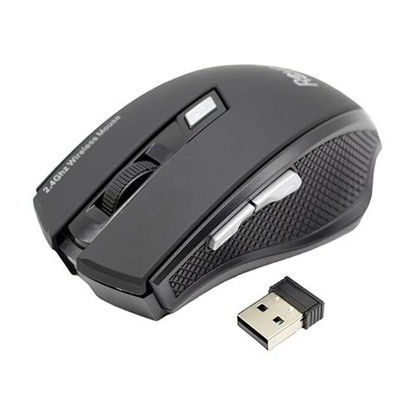 تصویر  ماوس بی سیم رویال مشکی-نقره ای مدل MW-213