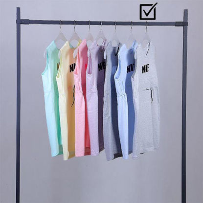 تصویر  تاپ بلند کلاه دار نایک رنگ طوسی روشن کد 05