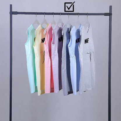 تصویر  تاپ بلند کلاه دار نایک رنگ طوسی تیره کد 06