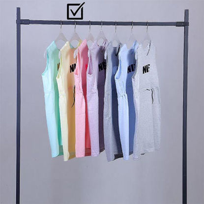 تصویر  تاپ بلند کلاه دار نایک رنگ لیمویی کد 08