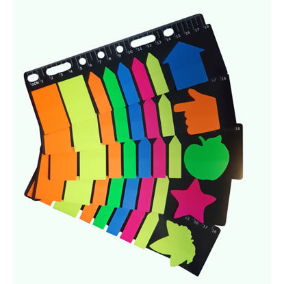 تصویر  کاغذ یادداشت چسب دار استیکی نوت طرح خط کش