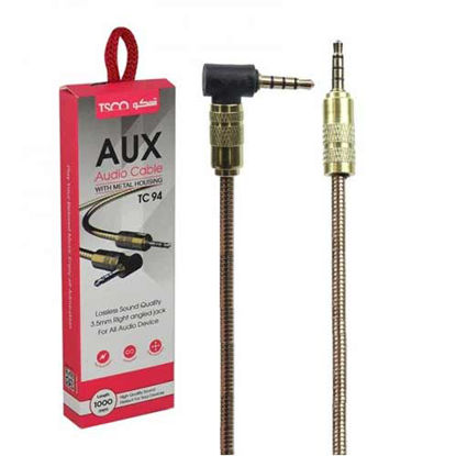 تصویر  کابل AUX تسکو مدل TC94 طول 1 متر رنگ طلایی