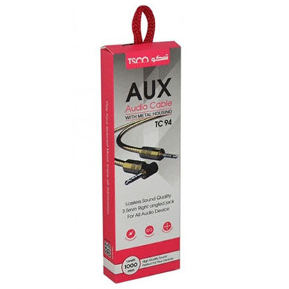 تصویر  کابل AUX تسکو مدل TC94 طول 1متر رنگ مشکی