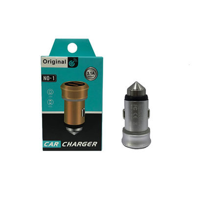 تصویر  شارژر فندکی مدل N0-1 رنگ نقره ای