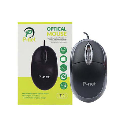 تصویر  ماوس با سیم پی-نت مدل Z.1