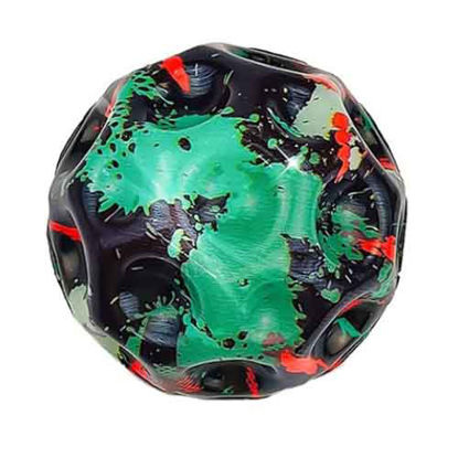 تصویر  توپ پرشی اسفنجی مدل فضایی سبز