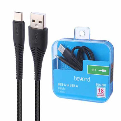 تصویر  کابل USB به USB-C بیاند مدل BUC-301 رنگ مشکی