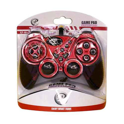 تصویر  دسته بازی شوکدار ایکس پی پروداکت مدل MX214 قرمز