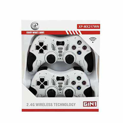 تصویر  دسته بازی بی سیم دو عددی ایکس پی پروداکت مدل MX217W سفید